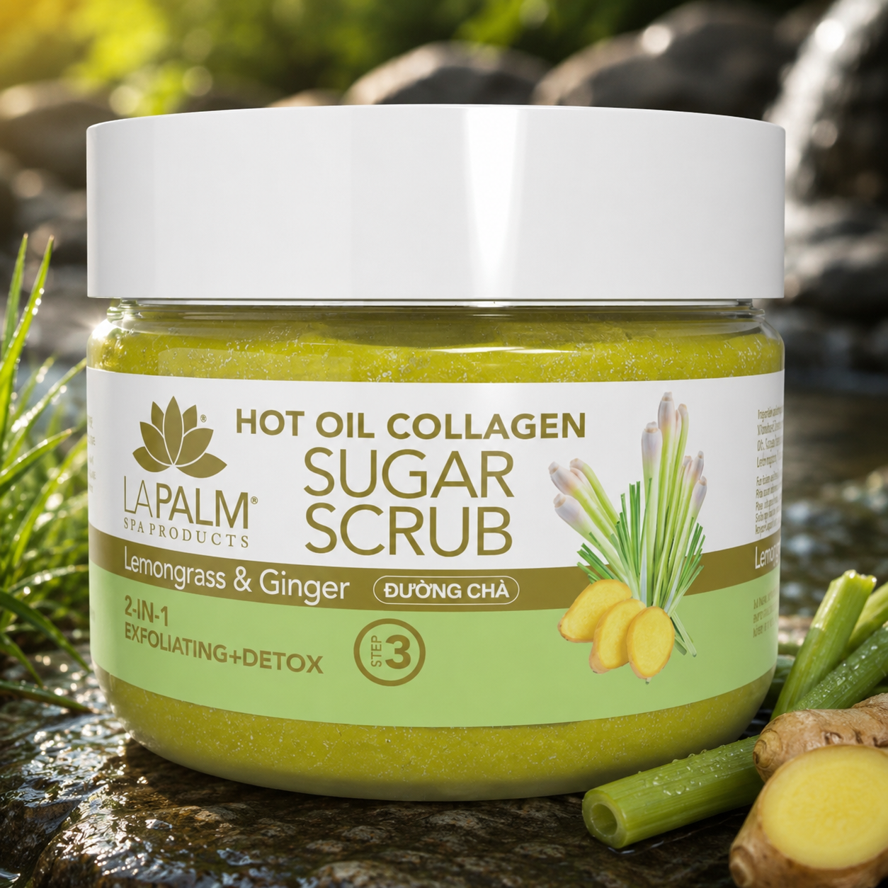 Hot Oil Sugar Scrub Lemongrass & Ginger