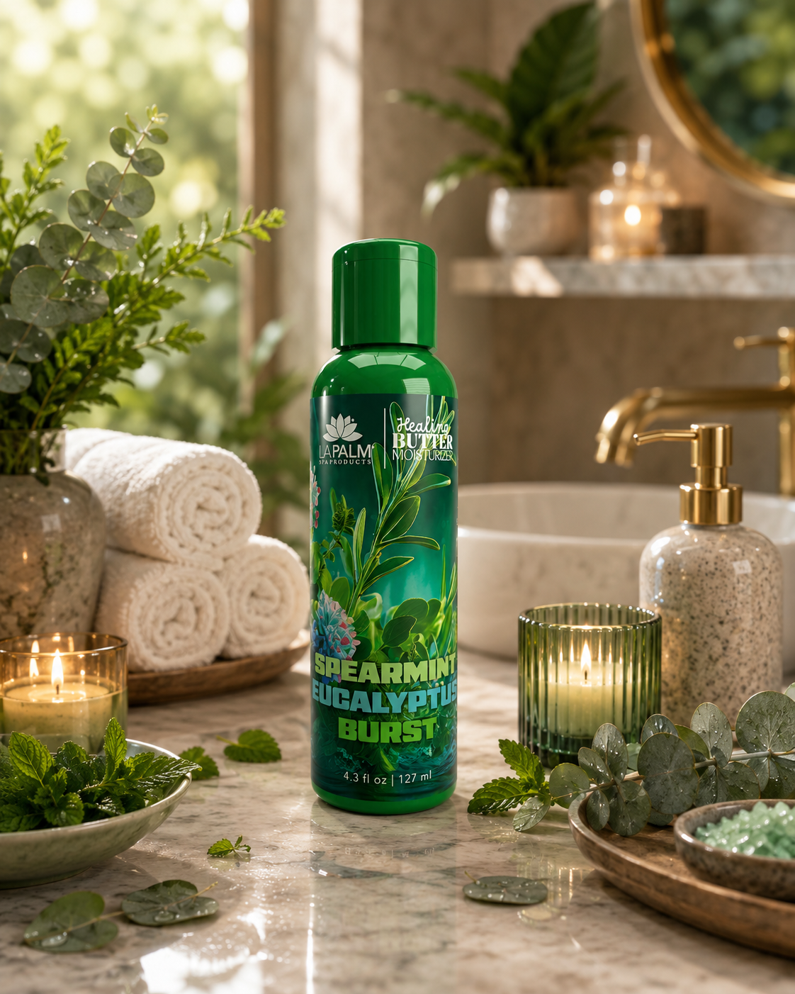 La Palm Healing Butter Moisturizer – Spearmint Eucalyptus Burst